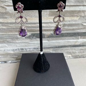 Vintage Tear drop pierced earrings